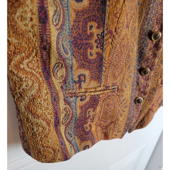 Talbots Vintage Tapestry Vest Size 16 - Picture 6 of 8